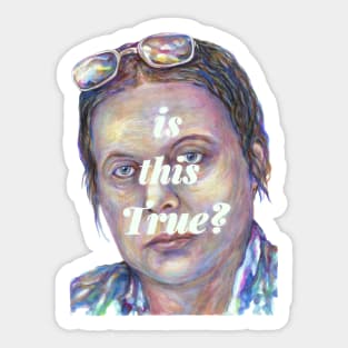 Apocryphal Wisdom - Viola Frey Portrait Sticker